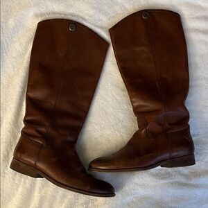 Frye Dark Brown Mid Calf Boots